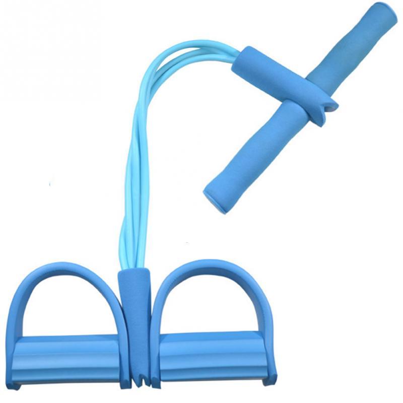 Natural Latex Foot Pedal Resistance Band with Handle