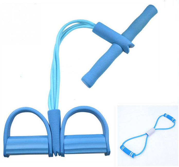 Natural Latex Foot Pedal Resistance Band with Handle