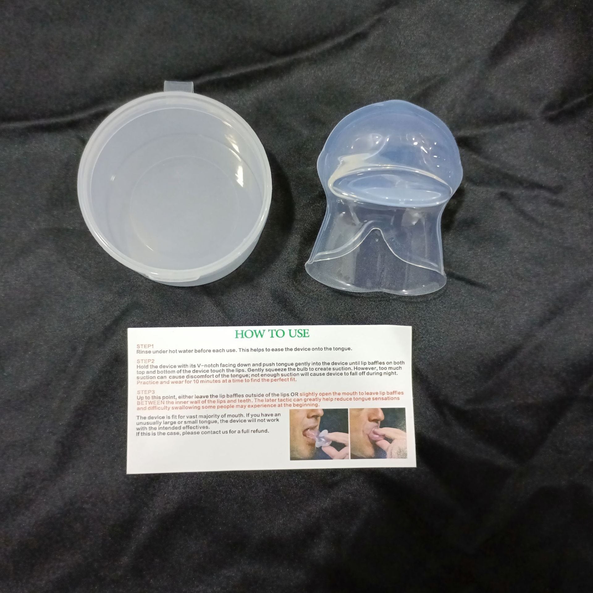 Anti-Snoring Tongue Sleeve Device