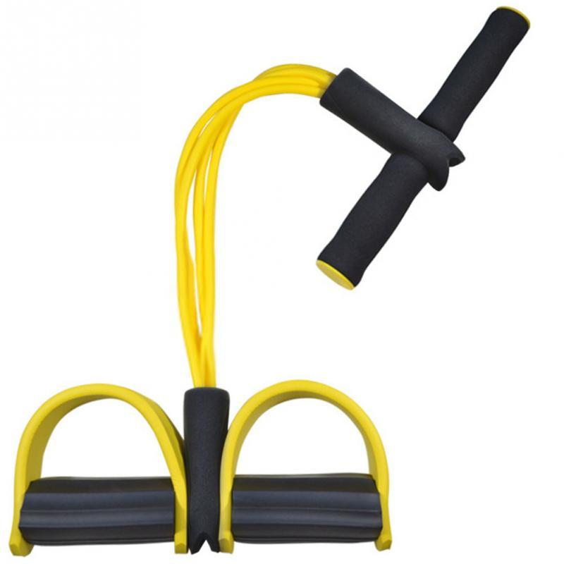 Natural Latex Foot Pedal Resistance Band with Handle