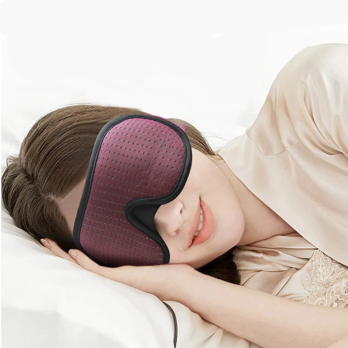 3D Padded Sleep Mask – Light Blocking Eye Mask