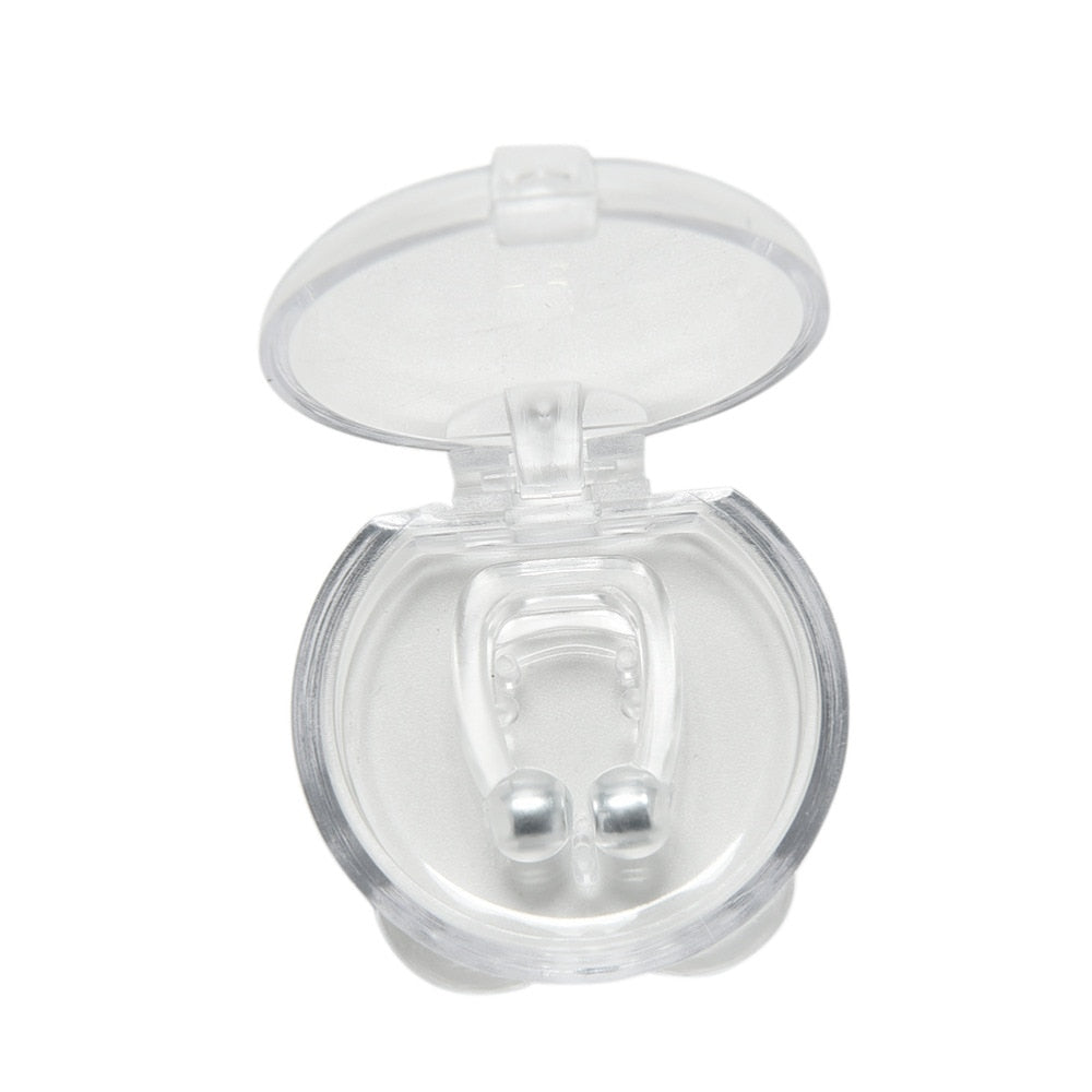 Silicone Magnetic Anti-Snore Nose Clip with Case