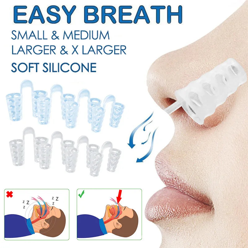 Anti-Snore Apnea Nose Clip – Breathing & Sleep Aid