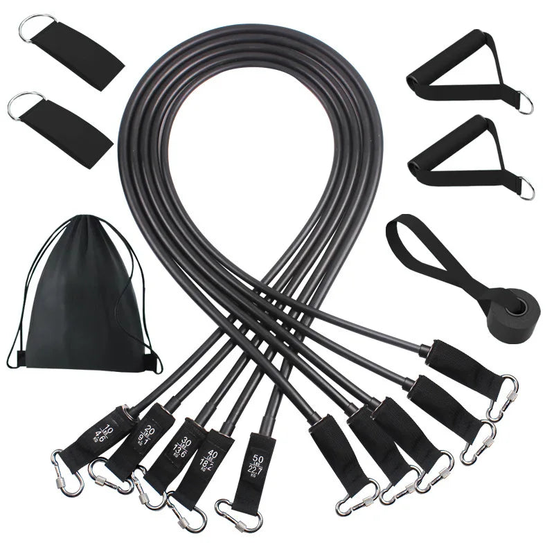 Wrapped Resistance Band & Rod Set – Strength Training