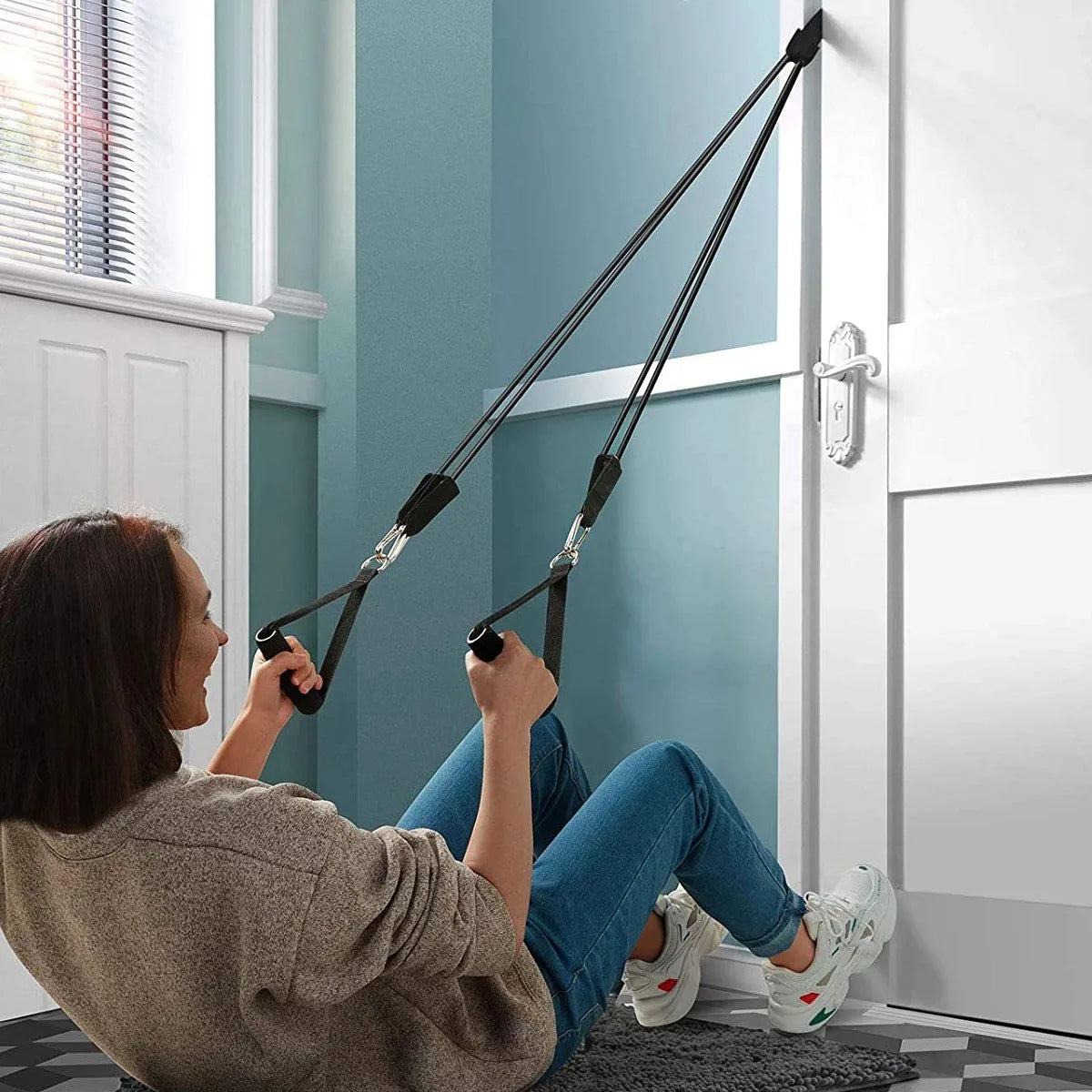 Wrapped Resistance Band & Rod Set – Strength Training