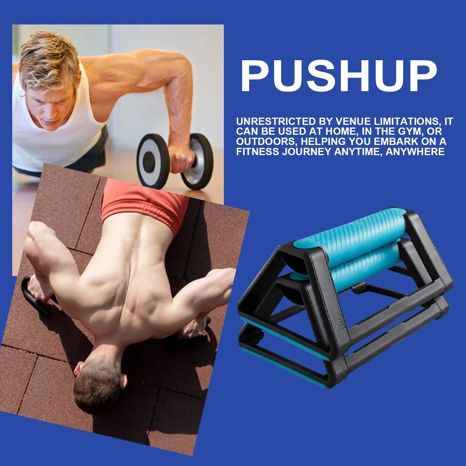 Ergonomic Push-Up Stand – Home Gym Fitness