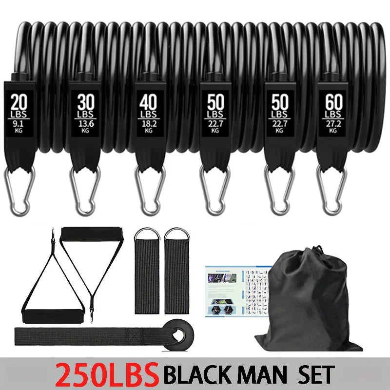 Wrapped Resistance Band & Rod Set – Strength Training