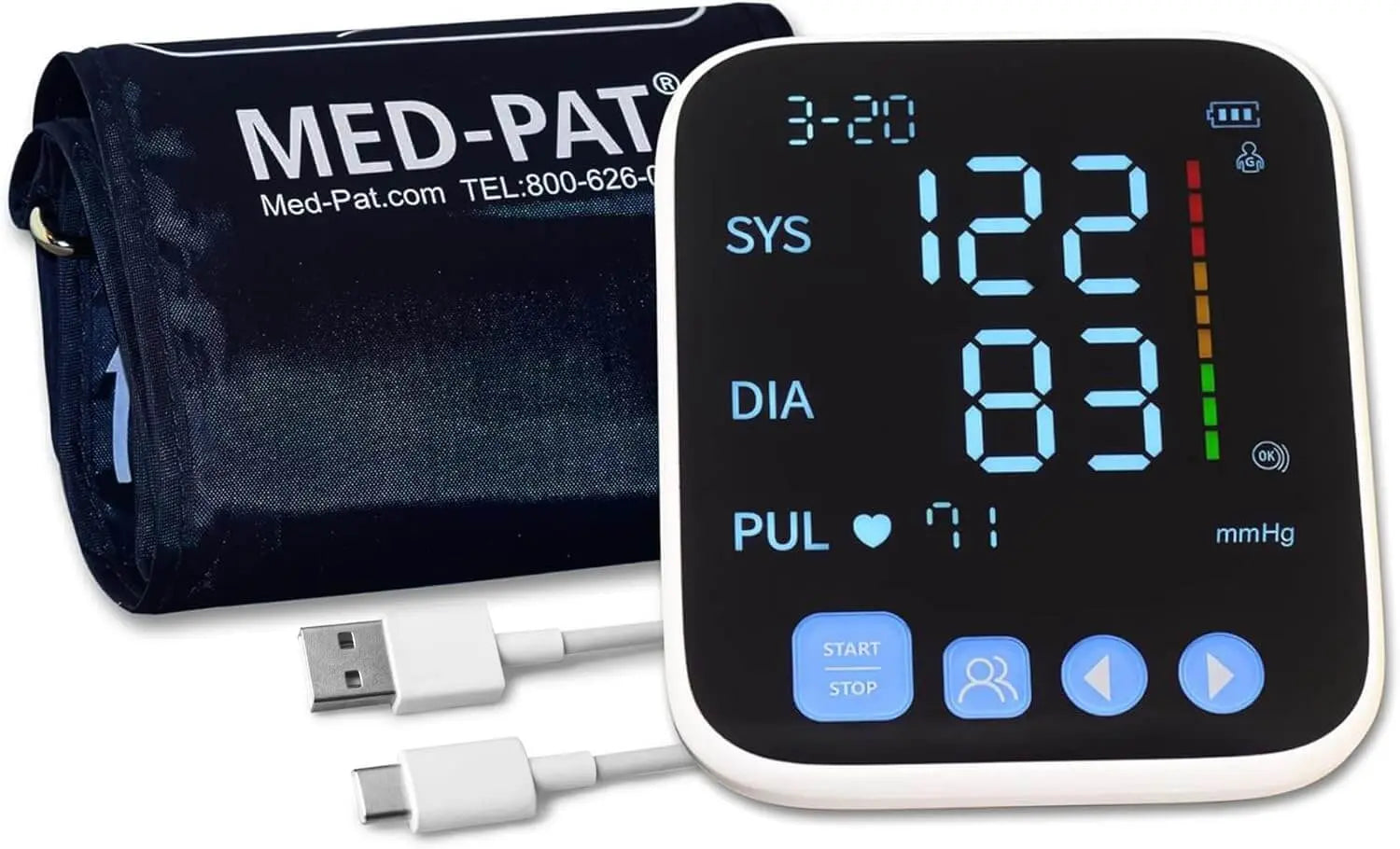 Med-Pat BP-S Arm Blood Pressure Monitor