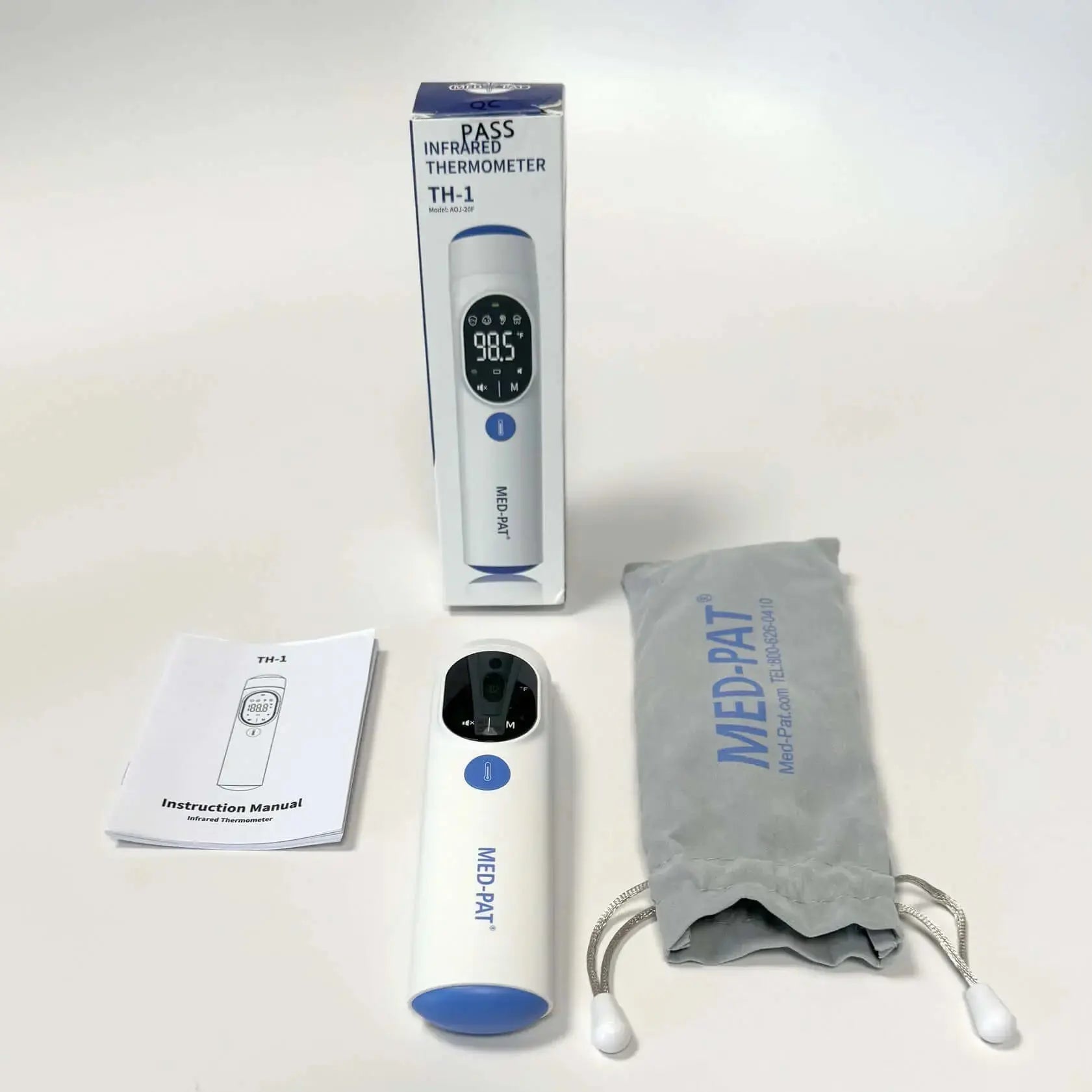 Med-Pat TH-1 4-in-1 Digital Infrared Thermometer